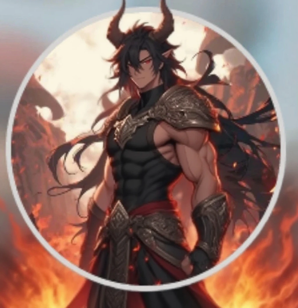masterpiece) best quality, dark black eyes, black messy hair, golden runes on the body, dragon features, horns, (handsome tan skin-caramel skin-black male), black sleeves shirt, gold markings on his arms, wielding magic in his hands. African American skin color, beautiful black eye color, hot, sexy. Detailed cool blindfold covering both eyes. 
1boy, ain,