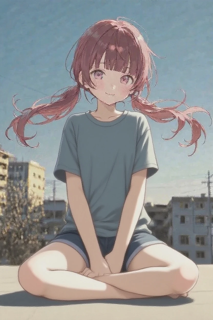 Close up portrait of a person sitting on a bench with red hair, Anime visuals of cute girls, Rei Hiroe, the anime girl is crouching, anime visual of a young woman, Seductive Anime Girl, Misato Katsuragi, (Anime Girl), an anime girl, Gapmoe Yandere, beautiful anime girl squatting, Anime girl named Lucy