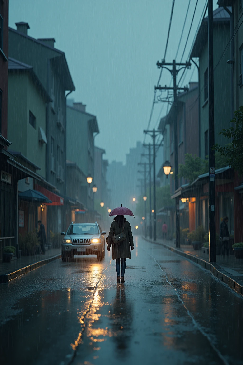 Generate a few pictures of rain
