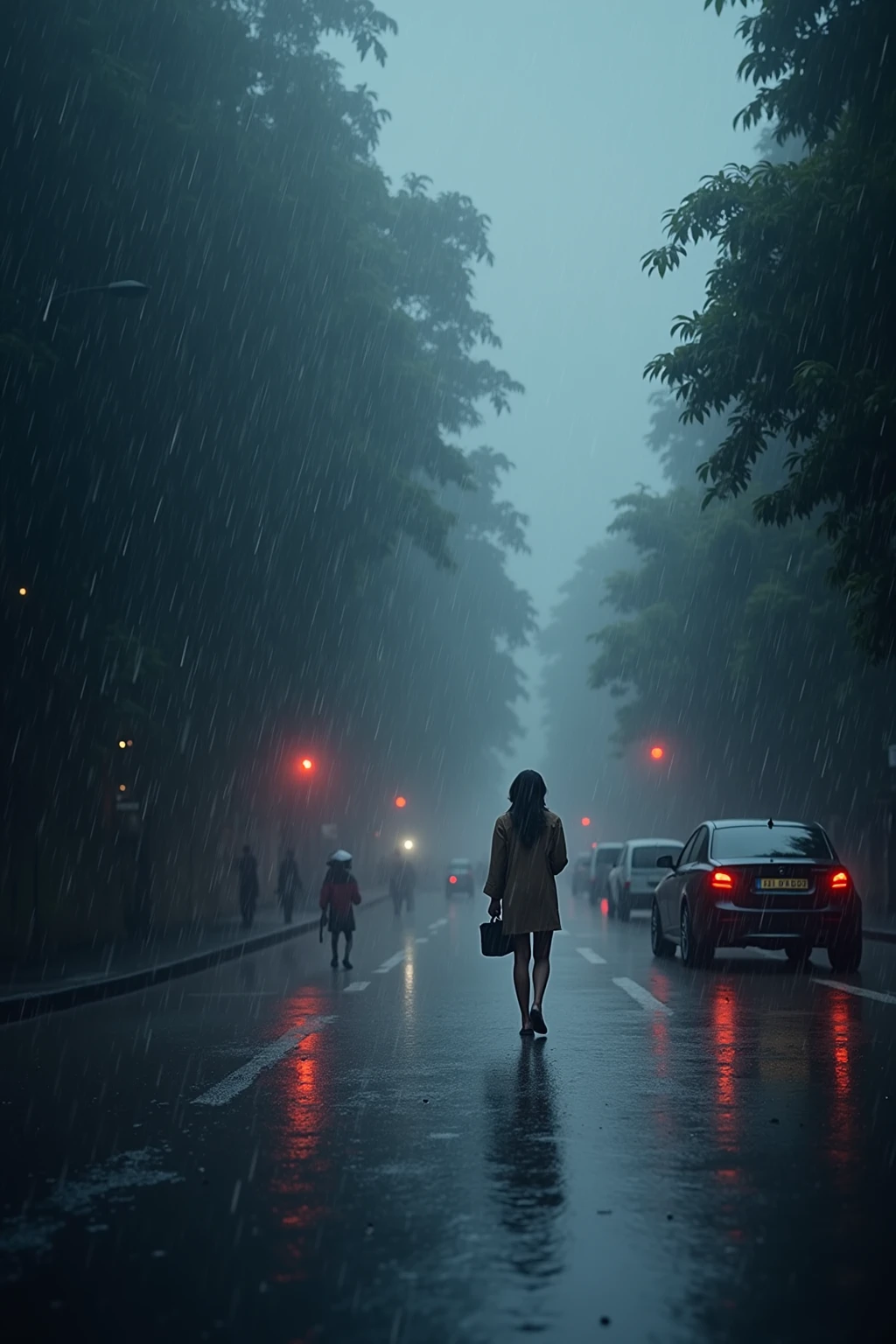 Generate a few pictures of rain