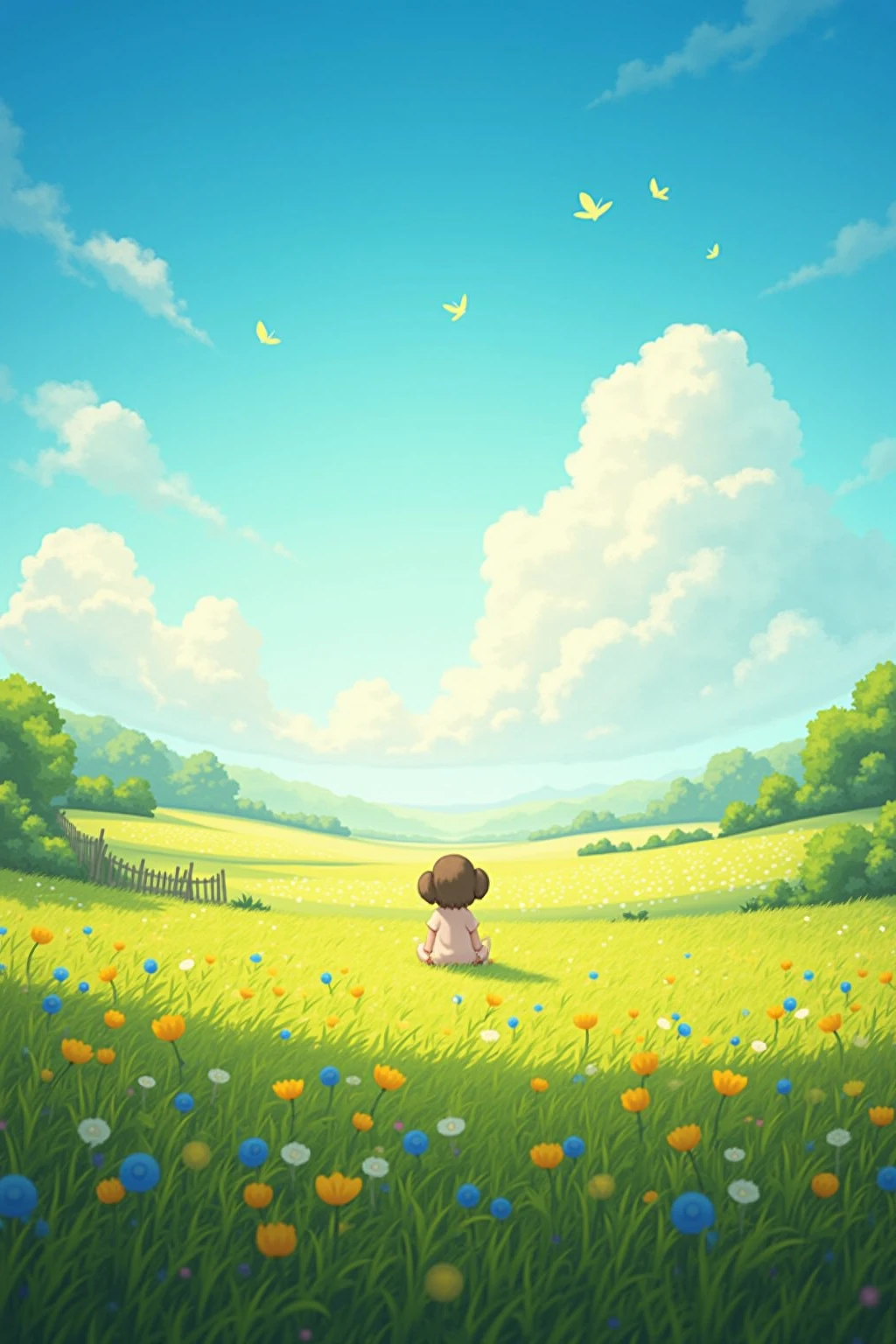 Generate a few pictures of a sunny day