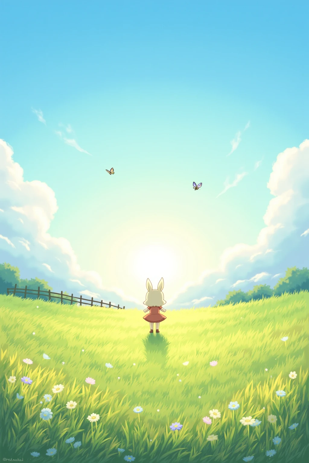 Generate a few pictures of a sunny day
