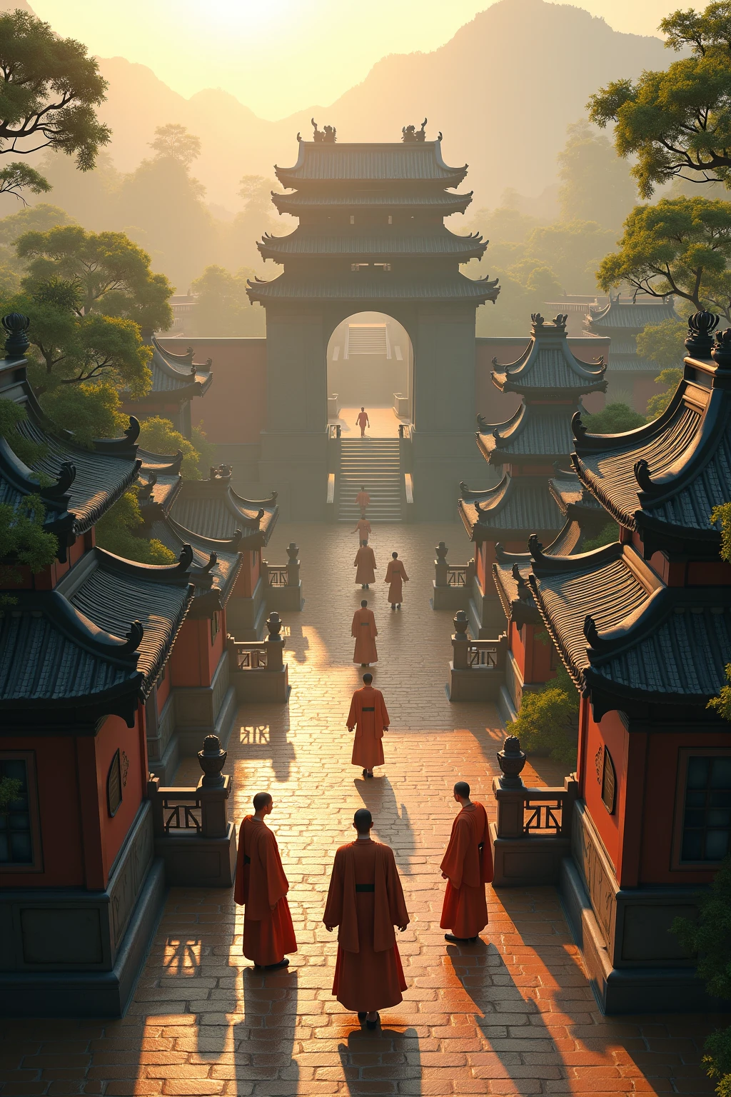 Generate a few pictures of Shaolin Temple