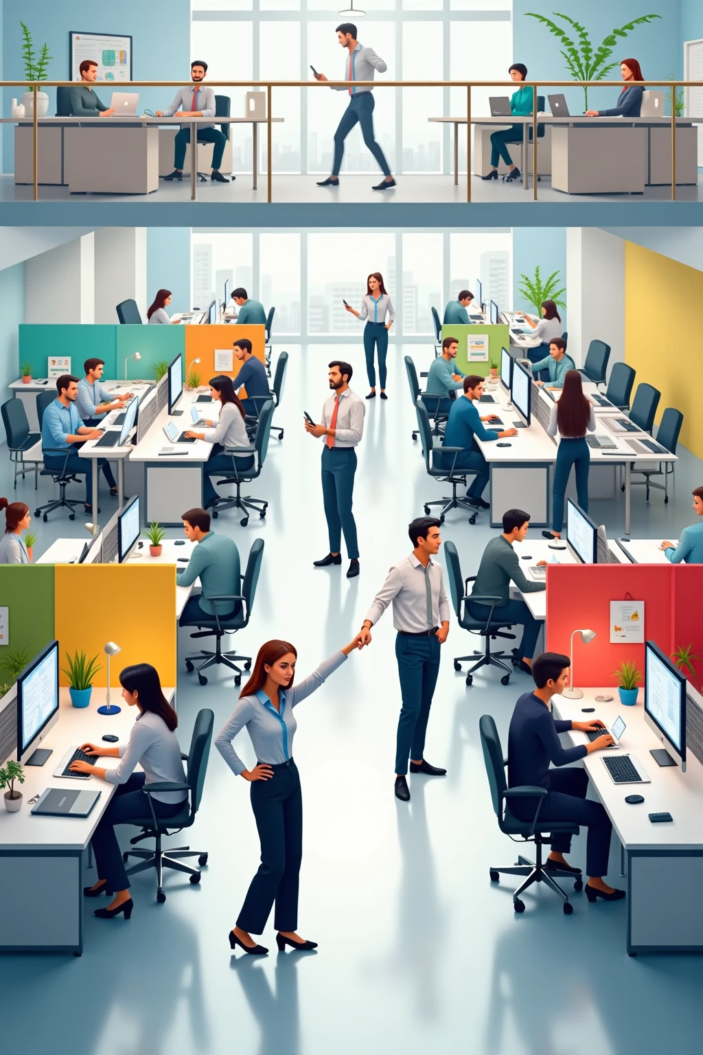 Generate a few pictures of the office