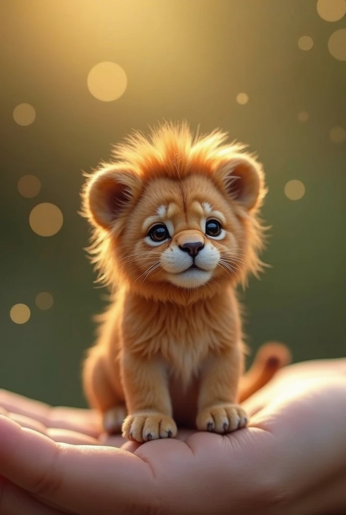 Make an image of “what a hominid would look like if it had evolved from an ancestor other than a primate” MAKE IT WITH A LION It looks cute but has a bit of reality