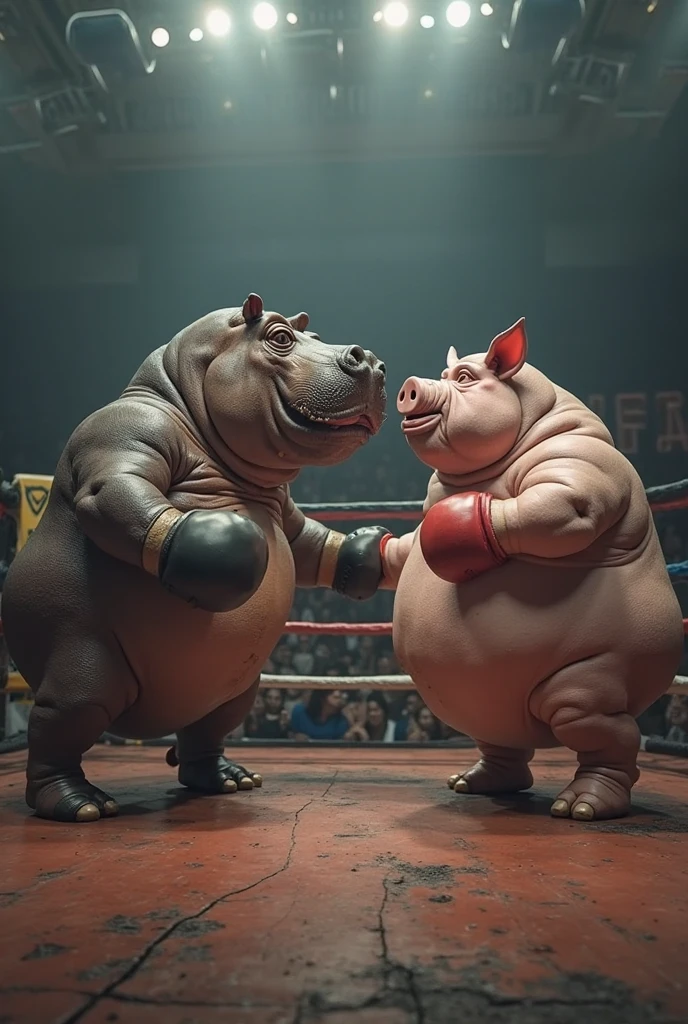 Pig Monster、sumo-wrestling、Tension、illustratio --auto