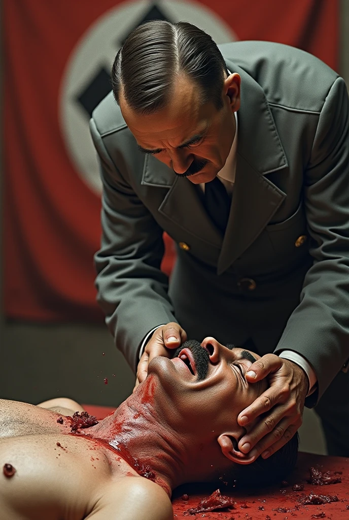 Netanyahu, Who Killed a Palestinian Baby, Laughs. The Dead Baby Is Covered in Blood, Netanyahu Watches