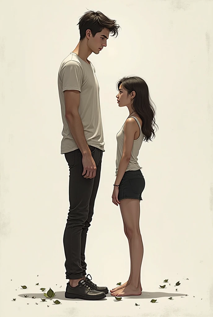 extremely thin woman,with fair skin,The body is very thin,Rib chest,Protruding sternum,The sternum is obvious,The waist is very thin,The ribs are noticeable,Protruding ribs,The pelvic protrusion is very obvious,Clear outline of pelvis,The crotch protrudes,thin shoulde,The waist is very thin,Sunken abdomen,Abdominal muscle atrophy,Delicate arms,arm muscle atrophy,Slender thighs,Short hair details,Asia face,Haggard expression,Excessive weight loss,sunken face,Severe malnutrition