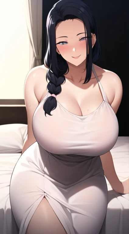 1 woman,bed,room,sweat,sexy,full body,milf,30years old night,bimbo,sexy mood,(curvy),sexy lips,(sedusive smile),((heavy breathing)),t-shirt,under wear,sports bra