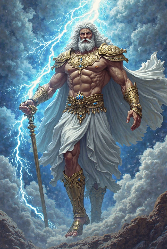 furious god Zeus, the god zeus, portrait of greek god ares, greek myth digital painting, greek god, painted portrait of rugged zeus, the god poseidon, olympian god, portrait of demigod hercules, legendary god holding spear, epic scene of zeus, the god hermes, Greek clothing, Refrain from exposing your skin, nffsw, 16 K, in 8K, hight resolution