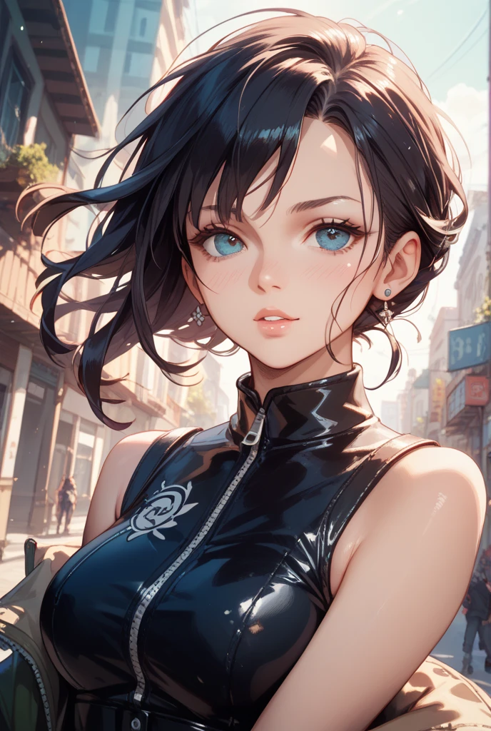 最high quality、Best image quality、masterpiece、With a girl((cute、16 years old、Best Bust、Medium Bust、Beautiful Blue Eyes、Spread your chest wide,Black Hair、Disheveled Hair、thin、Highest Valley、Black Dresy whole body is wet、Lie on your back))high quality、Beautiful art、background((night、heavy rain、City、Lightning strikes、fountain park)),Tabletop、Exquisite design、Visual Arts、Written boundary depth、Best lighting、Highest detail、8k