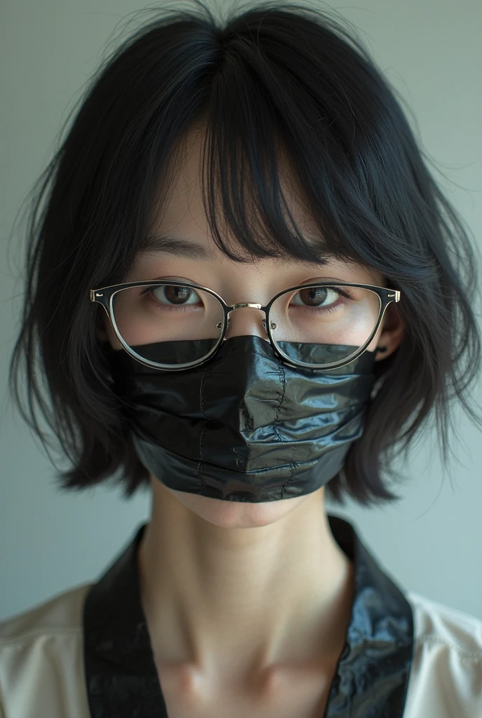 A Girl with Her Mouth Covered
