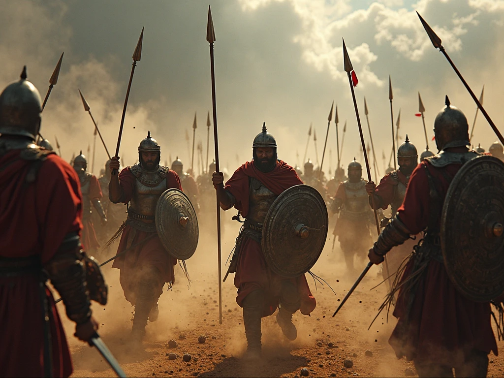 In an epic scene, um antigo general, dragons, contra milhares de soldados inimigos, lutando ferozmente em um campo de batalha de sangue e fogo, a lot of destruction
Wearing a magnificent silk robe and wielding an ancient long sword, The general remained calm and focused as he faced the oncoming army. With every swing of his sword, Blood sprayed and enemies fell.
A guerra continuava ao seu redor, with explosions, fires and sparks flying in all directions. Mas o general permaneceu destemido, advancing and taking down all enemies in your path.
Enquanto lutava, os corpos de seus inimigos se acumulavam ao seu redor, mas ele permanecia intocado, sua figura se tornava maior e mais majestosa a cada momento que passava.
Finalmente, after defeating the entire army alone, o general saiu vitorioso, com a espada ainda erguida. His bravery and triumph filled the battlefield with a sense of solemn grandeur.
HDR, (fotorrealismo, qualidade de obra-prima, melhor qualidade),