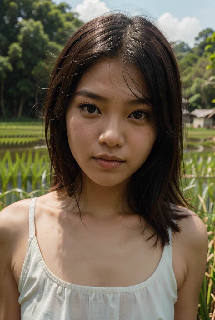 very cute, extremely detailed eyes and face, eyes with beautiful details,((extremely detailed face:1.3)) Japanese idle (Japanese actress), (11 years old school girl:1.6),((nude,nsfw,nipples,splead pussy)),extremely small breast,very short cut hair,extremely detailed plump lips,street snap,armpit hair,from next,((right next to me)),straw hat,((extremely tanned and sweaty face in midsummer:1.2)),((cowboy shot in the midnight mountain forest)),((smiling at me,extremely pissing pussy)),((spread legs and spread pussy vaginal dilation:1.8,extremely gigantic gaping monster pussy close up)),((pitch darkness:1.4))