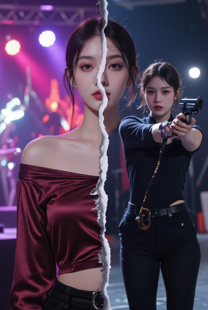 ace, 16K, ultra realista, super detalhado, high resolution, melhor qualidade, head: 1.3, (Korean K-pop idol), pale cyan hair, pale white skin, pele iluminada, sombreamento realista, texturas realistas, sharp focus, (cinema lighting), clavicle, Morning, luz suave, dynamic angle, [: (rosto detalhado:1.2):0.2], seios grandes naturais, rugas nas axilas, fenda apertada, vestido vermelho, magro hot, meio do peito, decote, corpo todo, fundo desfocado, different positions in various types of angles.