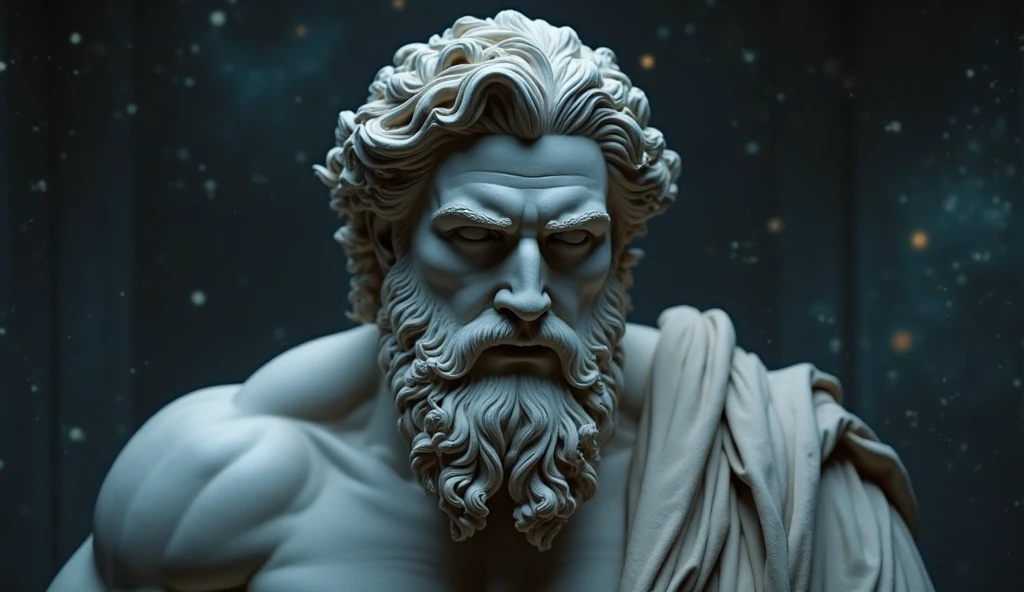 Poseidon, Neptune, trident, Garland, war, savage, screaming, insane style, cinematic photography style, quilt eliminating light  ::2, Panoramic View, captured by canon R8 400mm F5. 4 HD result, cinematic photography style –upbeta --ar 2:3 --chaos 100 --s 750 -
