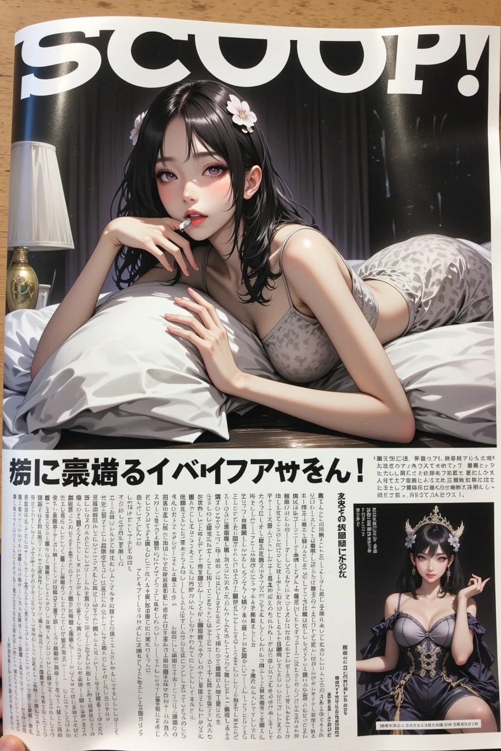 Masterpiece, hyper detailed 8k, perfect ???????, lying, 2rich Short black haired girls nude, money and gun on bed, looking at viewer, slender body, blue eyes, flashing Pussy, showing Titties, seductive blush, arms up, from below, young and very pretty girl, sheer, gleaming skin, upper tits, on gray colored bed, (accurate depiction of real girls Pussy and breasts), money and gun on bed, full body shot, girls wearing black high heels, diamond ring, golden earrings, golden watch, large pearl necklace, navel piercing on belly button and Christina piercing on her pussy, only small pearl white bra, sexy bangles, straight legs, Spreading her pussy, full body shot, black short hair, showing butt, backshot