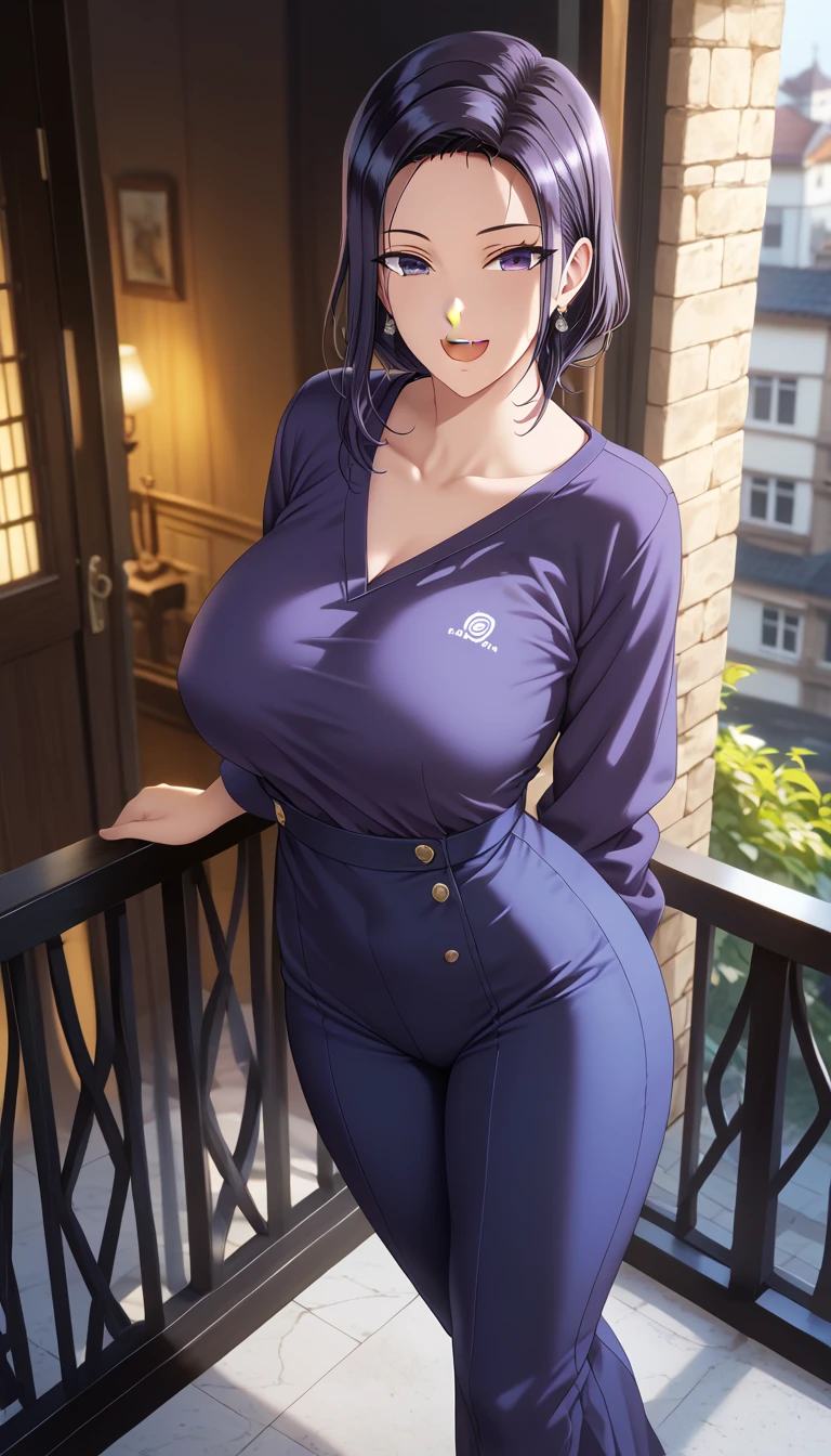 (RAW photo, best quality), 1girl, natural lighting, solo, light smile,
katsuragi misato, outdoor, big boob, large breasts, boob window, exposed cleavage, tight clothes, wide hips, thicc, wearing a suit, woman, small woman, small height, ponytail, exposed midriff