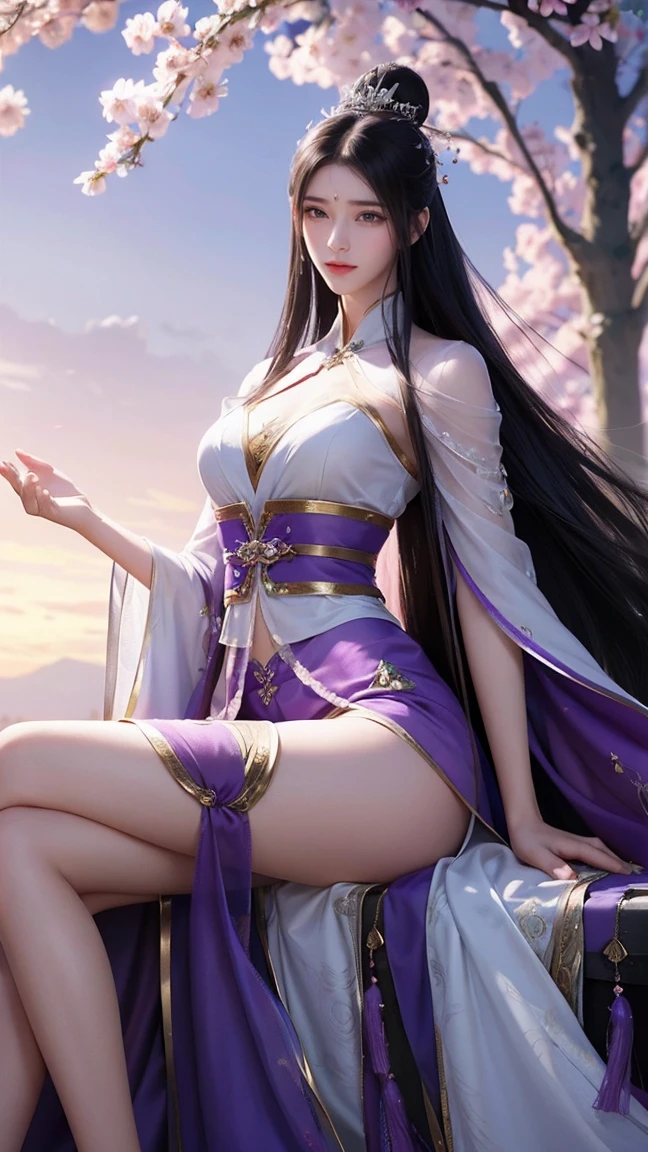 **Prompt:** Create an ultra-realistic 8K resolution image of Tsukuyomi, the Japanese moon god from Shinto mythology, reimagined as the ultimate magical girl while retaining the deity's iconic features. Tsukuyomi is depicted as a radiant magical girl with long, flowing silver hair that sparkles with a celestial glow. Her eyes are luminous, reflecting the light of the moon, and they hold a mysterious yet enchanting allure.
She is dressed in an elaborate magical girl outfit that blends traditional Japanese elements with modern magical girl aesthetics. The outfit features a flowing, moonlit silver dress with intricate designs resembling the phases of the moon, adorned with delicate ribbons and lace. Her waist is cinched with a silver belt that has a crescent moon buckle, and her sleeves are puffy, adding a touch of cuteness to her divine appearance.
Her accessories include a magical staff topped with a glowing crescent moon, which she wields gracefully. A tiara with a moonstone gem rests on her head, symbolizing her connection to the lunar deity. Her boots are knee-high, sleek, and silver, with crescent moon accents on the sides.
The background showcases a mystical night sky filled with stars and galaxies, with the full moon shining brightly above her. Sparkling dust and magical symbols float around her as she strikes a powerful yet elegant pose, ready to harness the moon’s magic to protect the world. The scene captures the essence of Tsukuyomi’s divine power transformed into an irresistible and majestic magical girl form.