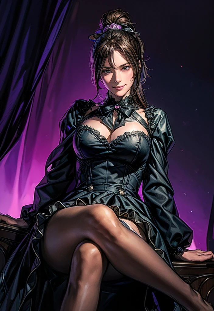 (best quality,highres),girl,medieval city dress,intricate braided hairstyle,black hair,big breasts,beautiful face,detailed eyes,detailed lips,extremely detailed eyes and face,long eyelashes,curvy body,fair skin,confident expression,standing pose,romantic background,dusk lighting,soft colors,vibrant atmosphere,enchanted feeling,impressive architecture,gothic buildings,narrow cobblestone streets,flowing banners,ornate balconies,ivy-covered walls,bustling marketplace,floral decorations,ornamental gates,medieval charm,lively crowd,authentic costumes,attention to historical accuracy,regal atmosphere,majestic spires,grand towers,distant mountains,serene river winding through the city,reflections shimmering on the water,mysterious alleyways,whispering secrets,hidden treasures,romantic rendezvous,storybook setting.
sultry look, seductive,