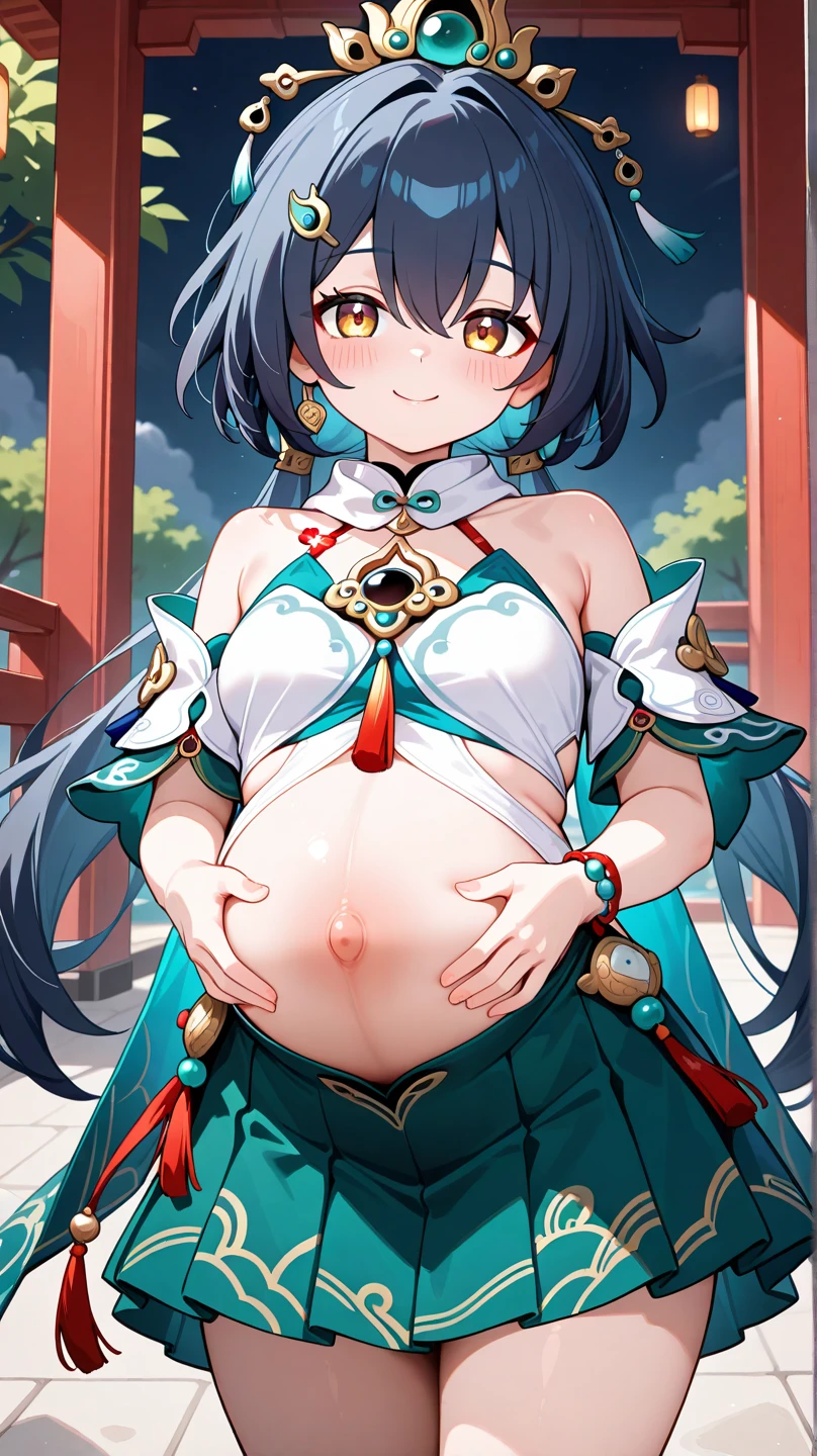 Cat ear、work、Looks very painful、Small face、adult、Very embarrassed look、Big Breasts、Very impatient、Trembling、Sweating、Are pregnant、disease、abdomen、abdomen、Wearing a shrine maiden outfit、Show only your belly、Last month of pregnancy、1One navel、Sitting on the sofa、(((Giant belly)))、(((Big belly)))、Are fat、No exposure