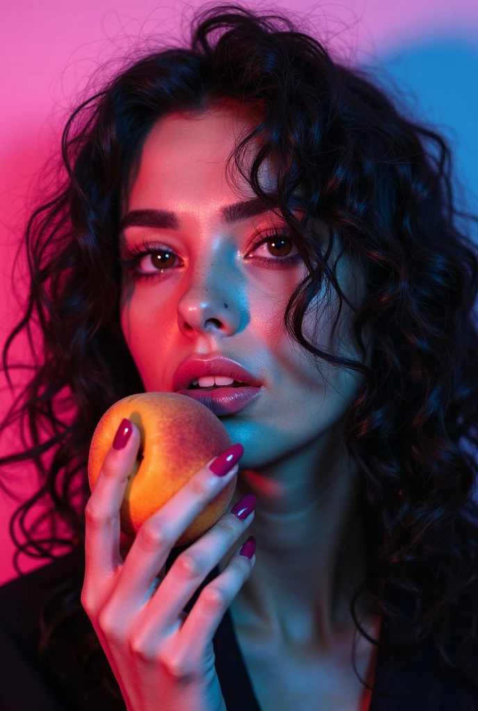 a beautiful argentine woman, (a woman eating a candy) , smiling at the camera, detailed face, beautiful and sexy woman, taking photos for instagram, 1girl, delicate  features, whole body, highly detailed, photorealistic, 8k, realistic, masterpiece, very high quality, gorgeous eyes, lush eyelashes, lovely lips, perfect skin, elegant expression, fashionable outfit, natural lighting, warm color tones, cinematic composition, shallow depth of field, bokeh background