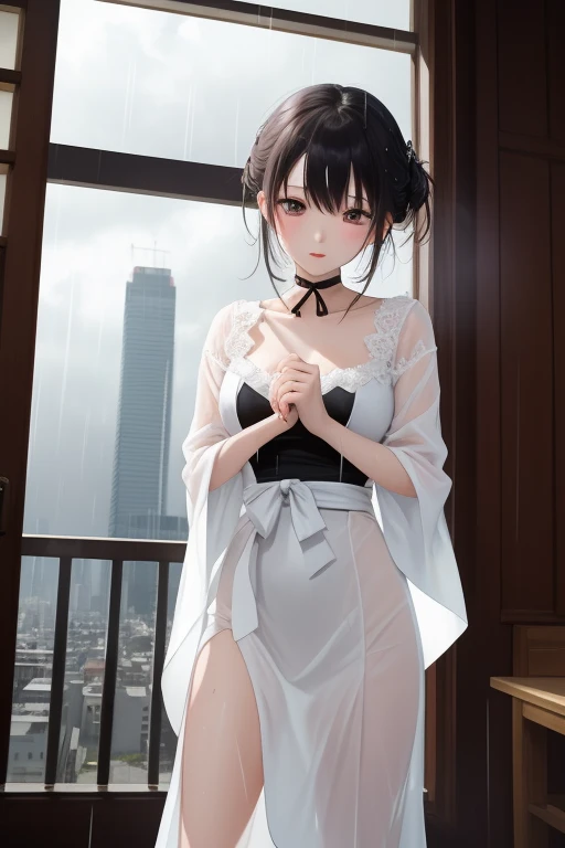 realisitic、long legged、ful、Feminine、white  shirt、a miniskirt、high-heels,extremely delicate face,Realistic lighting and shading, (an extremely delicate and beautiful art)1.3, Elegant,Dramatic shadows、ighly detailed。hightquality、hight resolution、16 K、raw、超A high resolution、The ultra-detailliert、(extremely delicate and beautiful)、ighly detailed、Real Shadows,frombelow