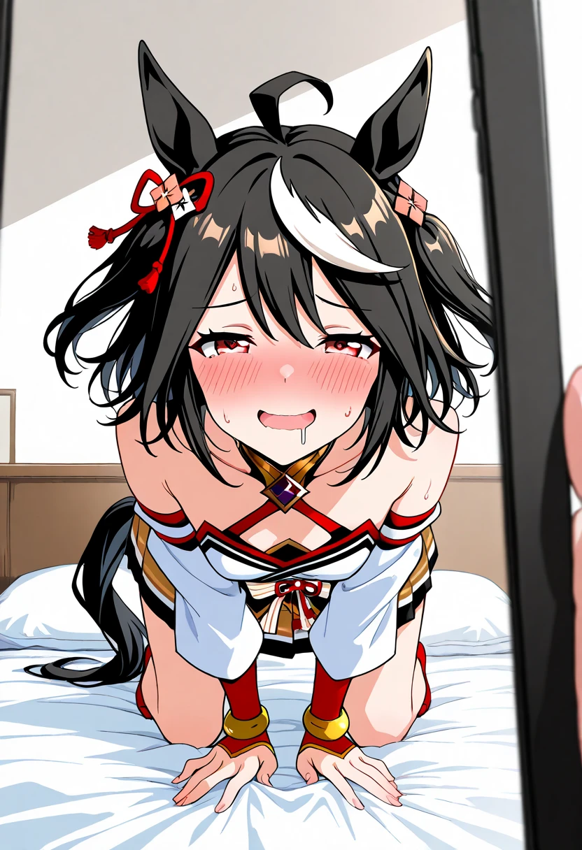 NSFW,masterpiece,Highest quality,High resolution,Super detailed,Nekone \(Utawarerumono\),Brown Hair、(Red Eye:1.3)、ribbon,Twin tails、ヘアribbon、Mole、目の下のMole,Small breasts,High-quality Japanese clothing,Mini Dress,(first round),blush,(Ecstasy face),Estrus,I feel,(Princess),(Lady),(Sex slave),Brothel at night,Japanese-style room,(Having sex),(Squirting),(Trembling),(heart),(Falling into Pleasure),Give in,(Cuckold)
