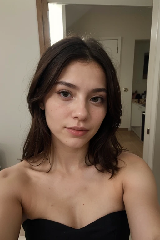 Western white Woman with dark hair