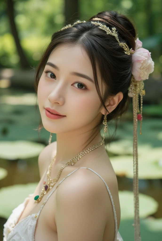 (Extremely meticulous CG),(((8k))),wallpaper,((Extremely refined and beautiful)),(((Masterpiece))),(((best qualtiy))),(((Ultra High Resolution))),beautiful light up,realistic shaded,(Smooth and flawless fair skin:1.5),(Extremely exquisite facial details:1.2),(ultra-detailed:1.5),((A beautiful Arabian girl,solo)),(pink headscarf:1.3),(short dreadlocks:1.2),(small head:1.2),(slender face:1.2),(Exquisite makeup:1.3),(happy:1.2),(laughing:1.2),(yashmak on face:1.3),(necklace:1.2),(perfect body:1.1),(strapless red bra:1.3),(small breasts:1.2),(flat chest:1.2),((slim,thin)),(from front:1.3),(standing:1.3),(On the verdant grassland full of colorful flowers:1.5),(many colors:1.5),(cattles and sheeps:1.2),(boreal forest:1.2),(distant snowy mountains:1.2),(pink sky:1.2),(detailed background:1.3),(outdoor:1.3),(early summer:1.3),(night scene:1.5),(red aurora:1.3),(close-up of face:1.3)