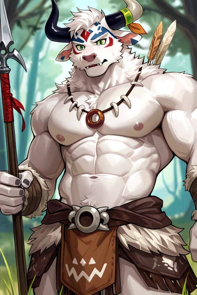 (ultra detailed), a seductive and provocative full size portrait of a lone wolf, ((wearing a smirk)), in a sexy and alluring pose. The wolf's thick fur is rendered in exquisite detail, with each strand individually textured and shaded. The wolf's piercing yellow eyes are full of mischief and desire, and are framed by long, flowing ears. The wolf's muscular body is shown in all its glory, with every muscle defined and ripped. The wolf wears nothing but a thin, red thong, which clings to its curves and leaves little to the imagination. The background is a dark, mysterious forest, with twisted trees and vines