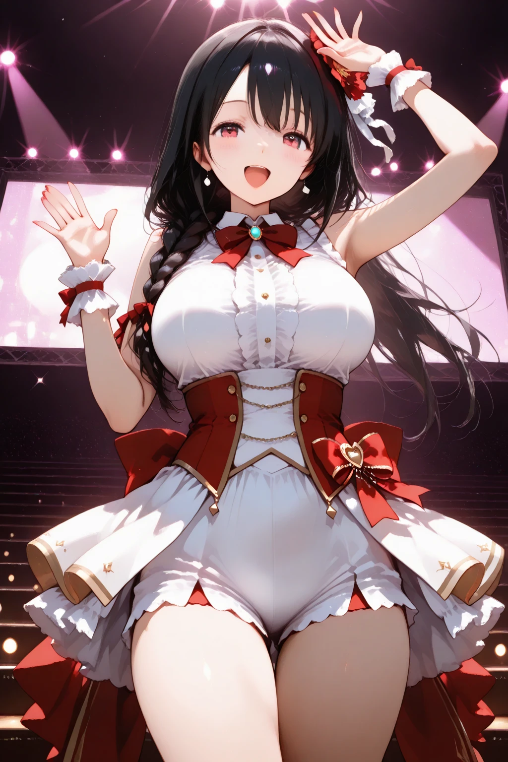 A woman with big ,Gorgeous woman,((Perfect idol)),transparent,Lolita skirt,Smooth underbust,Long hair,Exquisite,pubic,Perfect body,