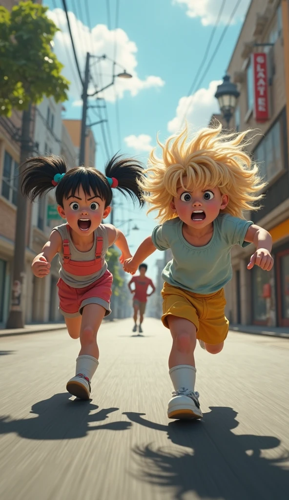 black and white children playing in the amusement park, disney style animation, 8k, full urta hd, surprise me with pixar technology