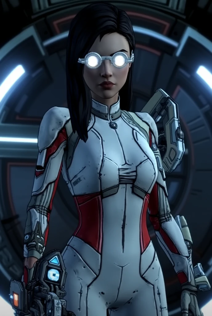 Jack,black lips, full-body tattoo ,short hair, ponytail, ear piercing, solo, smile,
standing, upper body, brown eyes,
open leather jacket, white wrappings, cargo pants, hip cutouts, belt,
cyber prison, space station,
(insanely detailed, beautiful detailed face, masterpiece, beautiful detailed eyes, best quality)
<lora:Jack-10v5:0.8>