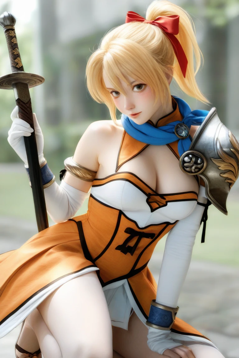 Genshin impact, realistic, high quality, Jean