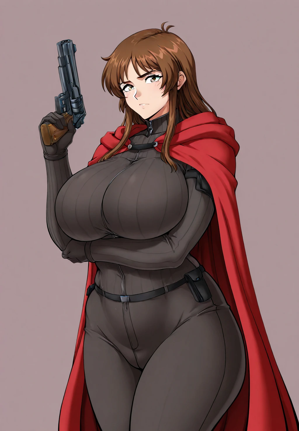 <lora:bra_peek:0.8> bra peek, cleavage, bra, <lora:BouncingBreastsV2:0.8> bouncing breasts, unaligned breasts, motion lines, motion blur, <lora:volume-nikke-richy-v1:0.8> volume, 1girl, red hair, tan, jacket, eyewear on head, bodystocking, torn clothes, tan
