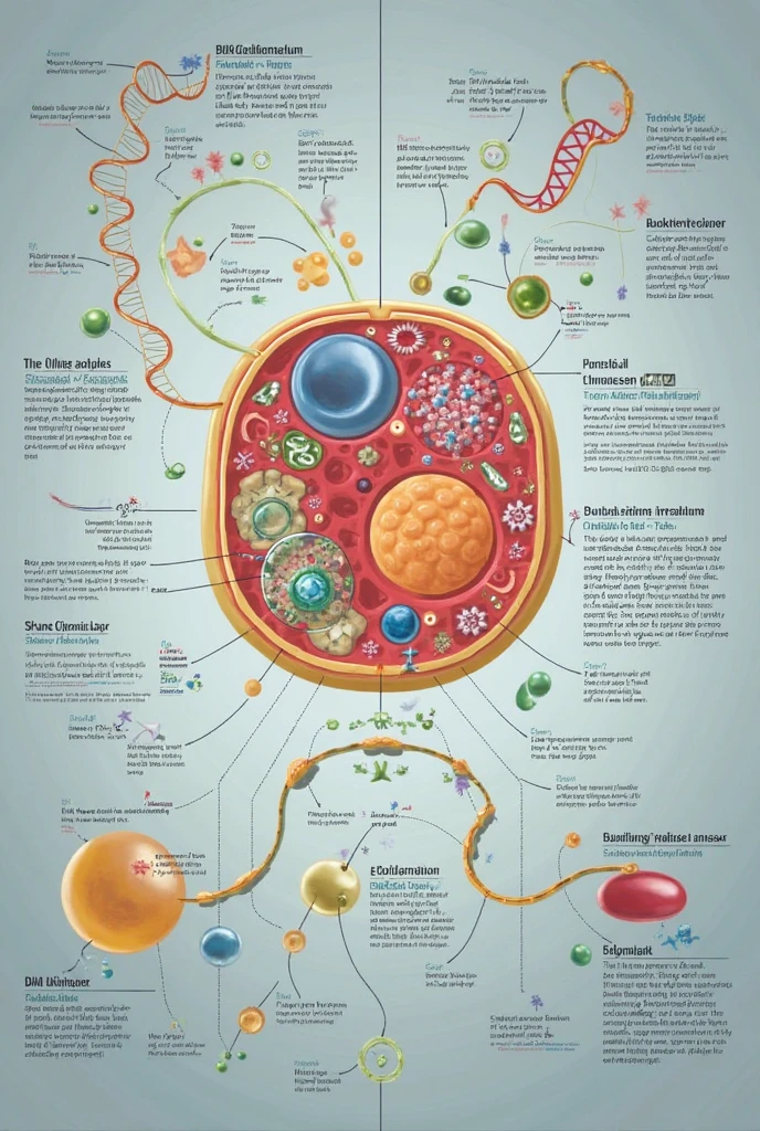 Cellular catabolism drawing