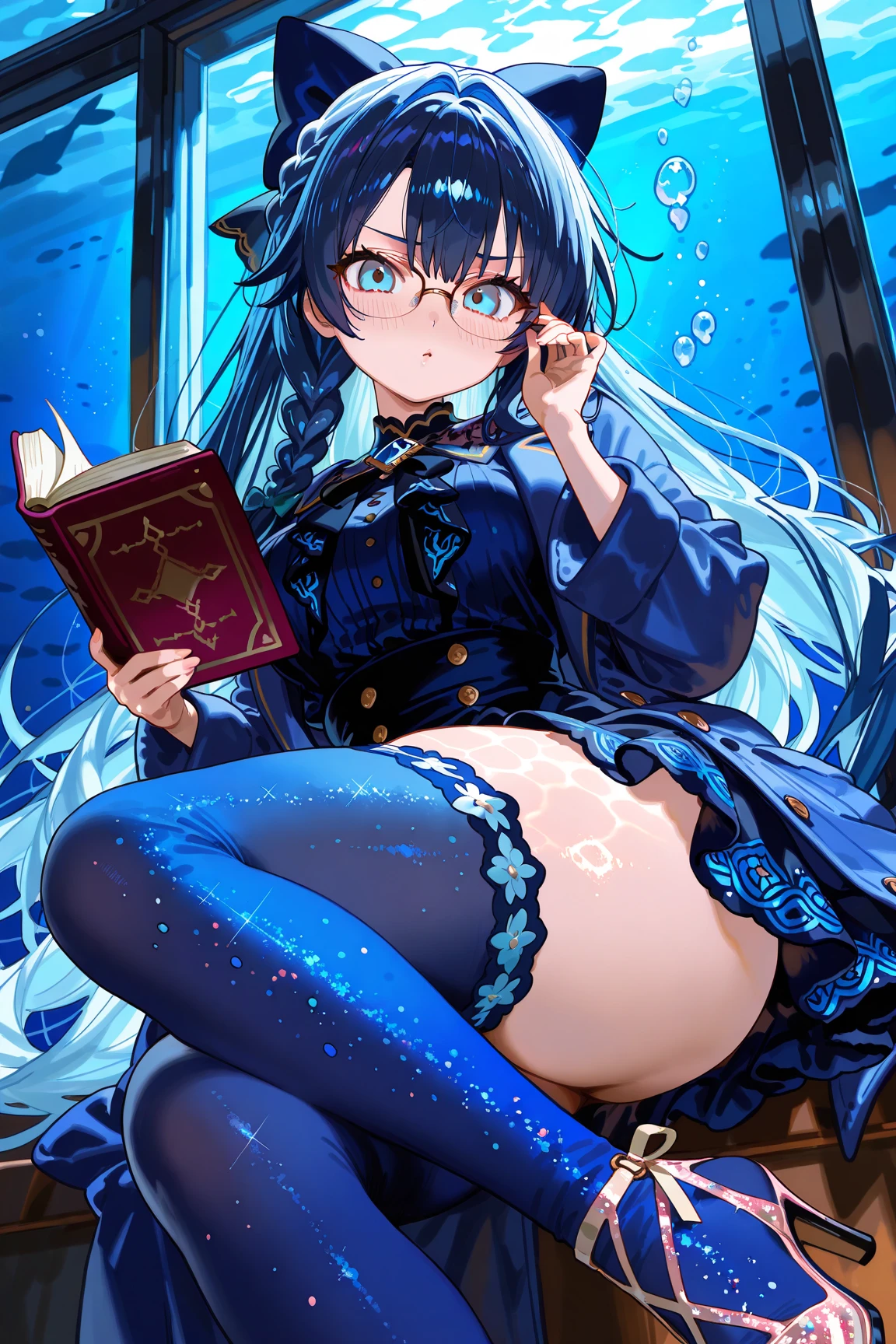 world of swords and magic。Set in Scandinavia。outside the house。Winged。underwear。glasses。Sleep face down。stick out your butt。From the back。