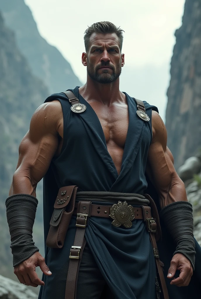 (professional 3d render:1.3) af (realisticlying:1.3) most beautiful artwork photo in the world,Features soft and bright male heroes, ((Epic hero fantasy rough muscles man wet hero angry looks short hair, short beard and fierce expression in dynamic pose, Fantastic location, Majestic and messy environment)), Full body 8K Unity rendering, action shot, skin pore, very dark lighting, heavy shading, A detailed, Detal Face, (vibration, Realistic photography, realisticlying, Dramatic, darkly, foco nítido, 8K), (Old leather garments damaged by weathering:1.4), ((((Wear fur)))), (复杂:1.4), decadent, (highly detailed:1.4), digitial painting, Rendered by octane, art stations, concept-art, lisses, foco nítido, illustratio, Germ art, (loish:0.23), wlop ilya kuvshinov, And Greg Rutkovsky and Alphonse thank you very much, (global ilumination, studio light, Light volume), downpours, particles floating, lotr, fantasy, Ery Once, full bodyesbian, ((Dark and ancient background of the city:1.3)),CGSesociety,art stations