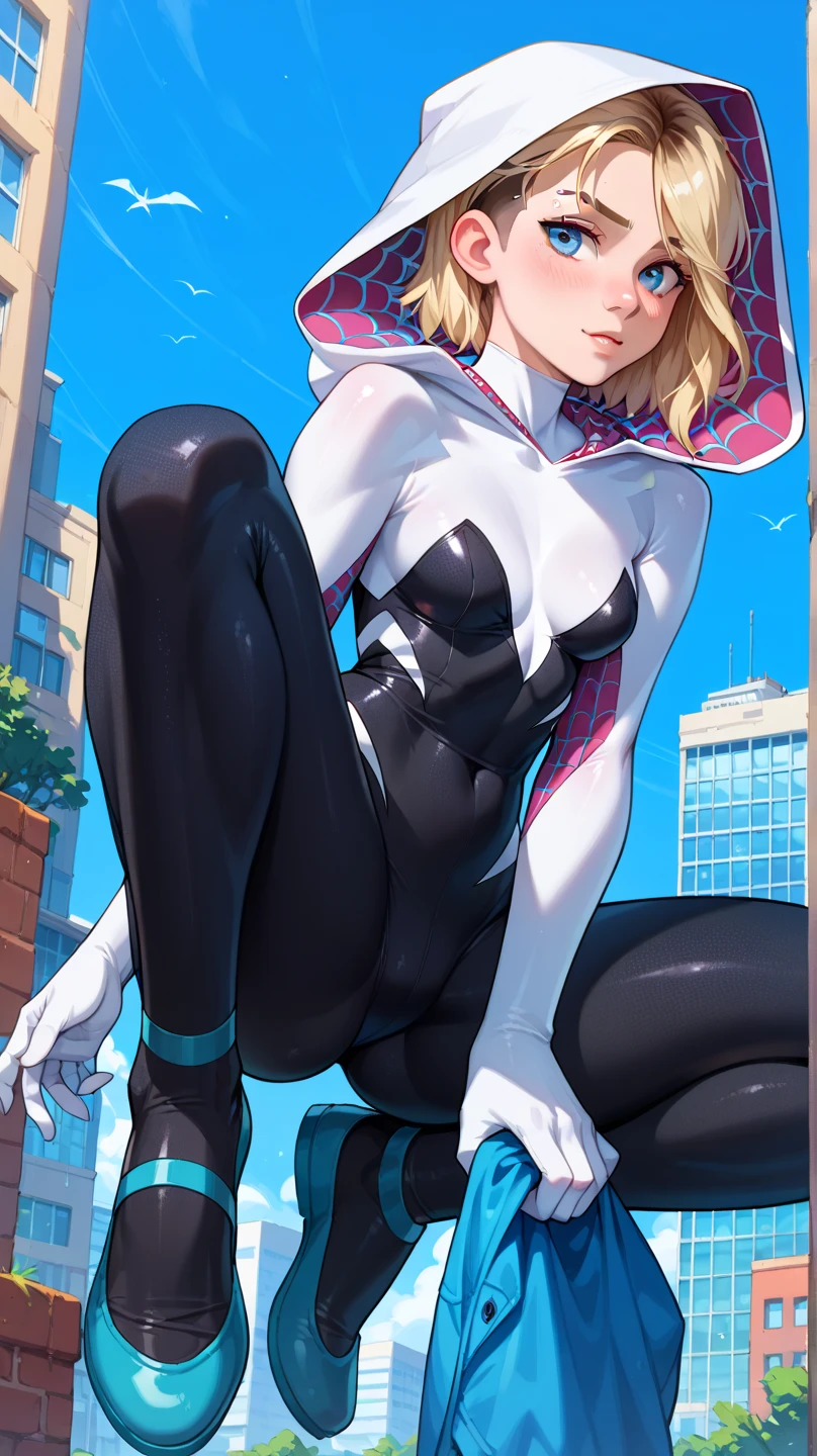 ((velocity)),Attacked by farts, (((Women farting))),(girl farting),velocity,)(spider-woman),(her butt facing screen and squatting facing screen)),(ass grab),(whitehair),(anime girl),(masterpiece:1.2、top-quality, best-quality)、(the Extremely Detailed CG Unity 8K Wallpapers、ultra-detailed、Best Shadows)、(Detailed background)、(The best lighting、extremely delicate and beautiful)、depth of fields、1girl in、upward looking gaze、(1girl:1.3), Solo, (((Very detailed face)))), Ass facing screen, ((Very detailed eyes and face)))), Beautiful detail eyes, Body parts__, Official art, Unified 8k wallpaper, Super detailed, beautiful and beautiful, beautiful, masterpiece, best quality, original, masterpiece, super fine photo, best quality, super high resolution, realistic realism, sunlight, full body portrait, amazing beauty, delicate face, vibrant eyes, (from the front), She wears Latex Spider-Man suit, white and black color scheme, spider girl, very detailed city roof background, rooftop, overlooking the city, detailed face, detailed complex busy background, messy, gorgeous, milky white, highly detailed skin, realistic skin details, visible pores, clear focus, volumetric fog, 8k uhd, DSLR, high quality, film grain, fair skin, photo realism, lomography, futuristic dystopian megalopolis, translucent
