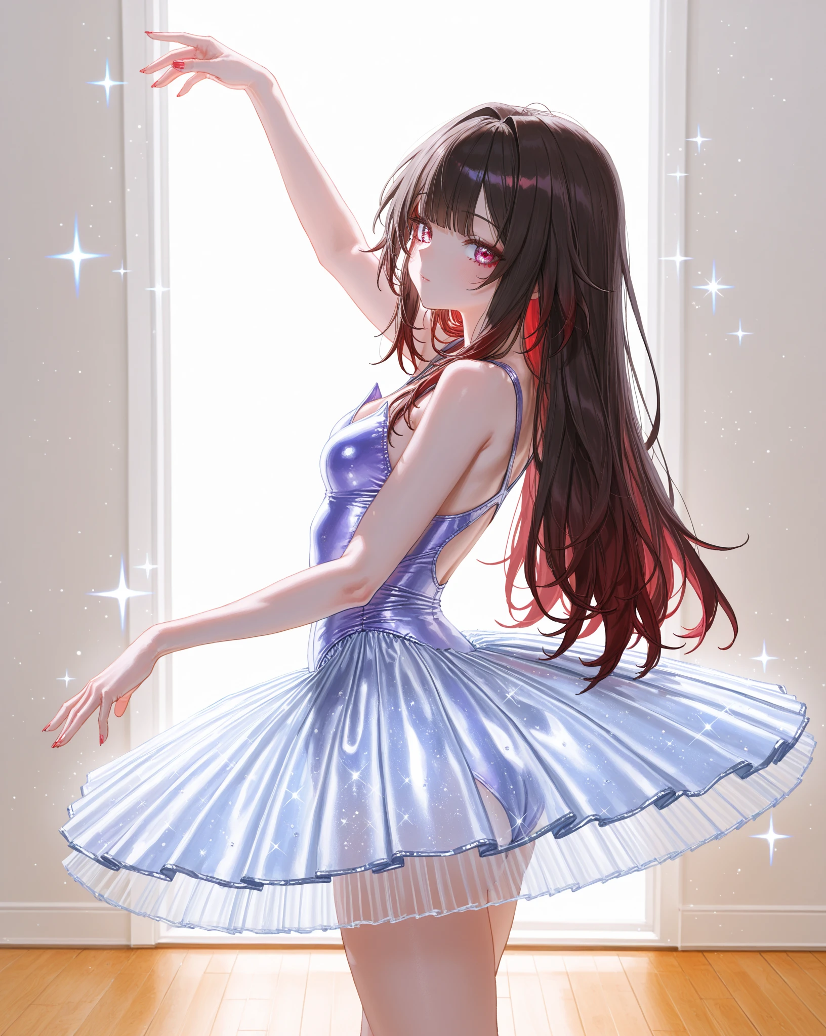 (8K、top-quality、masterpiece:1.2)、(realisitic、Photorealsitic:1.37)、ultra-detailliert、女の子 1 人、cute little、独奏、mid night、Beautiful detailed sky、Detailed Cafe、sitting on、date、(Nasal blush)、 (Smile:1.15)、(Keep your mouth shut)small tits、Beautiful fine eyes、Floating Hair NovaFrogStyle、Dress with open back、Blue Rose Accessories、Blue roses background、Pink dress