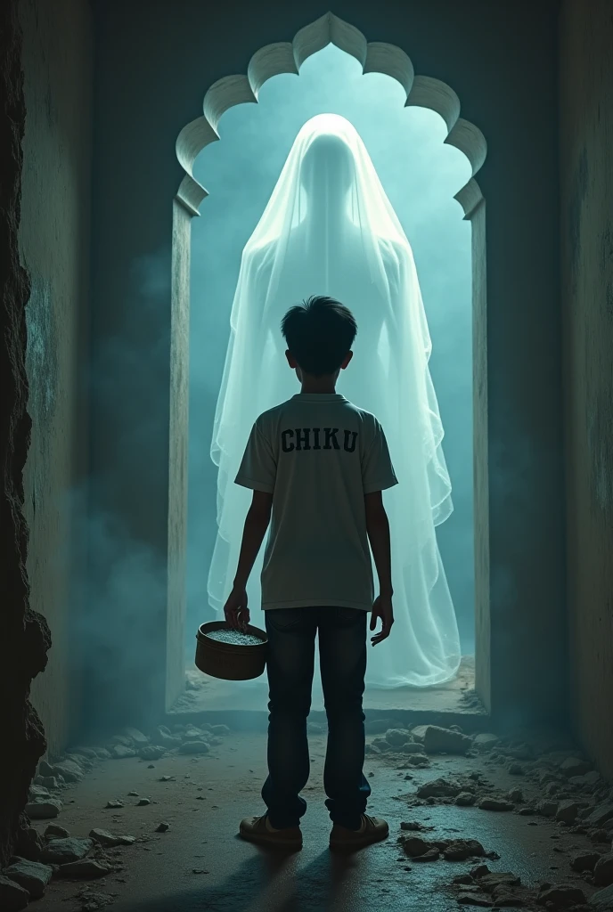 There was a small boy living in a village, his name was Rohan.  He had a very lovely dog whose name was Chhoti.  One day, when it was night and everyone was asleep, a strange sound was heard in the village.  Rohan got up and took the girl along with him and went towards the sound.  There I looked, there was a big ghost standing, who was standing at the door and was crying a lot.  The ghost told him that he was a lost soul and he needed help in finding his house.

