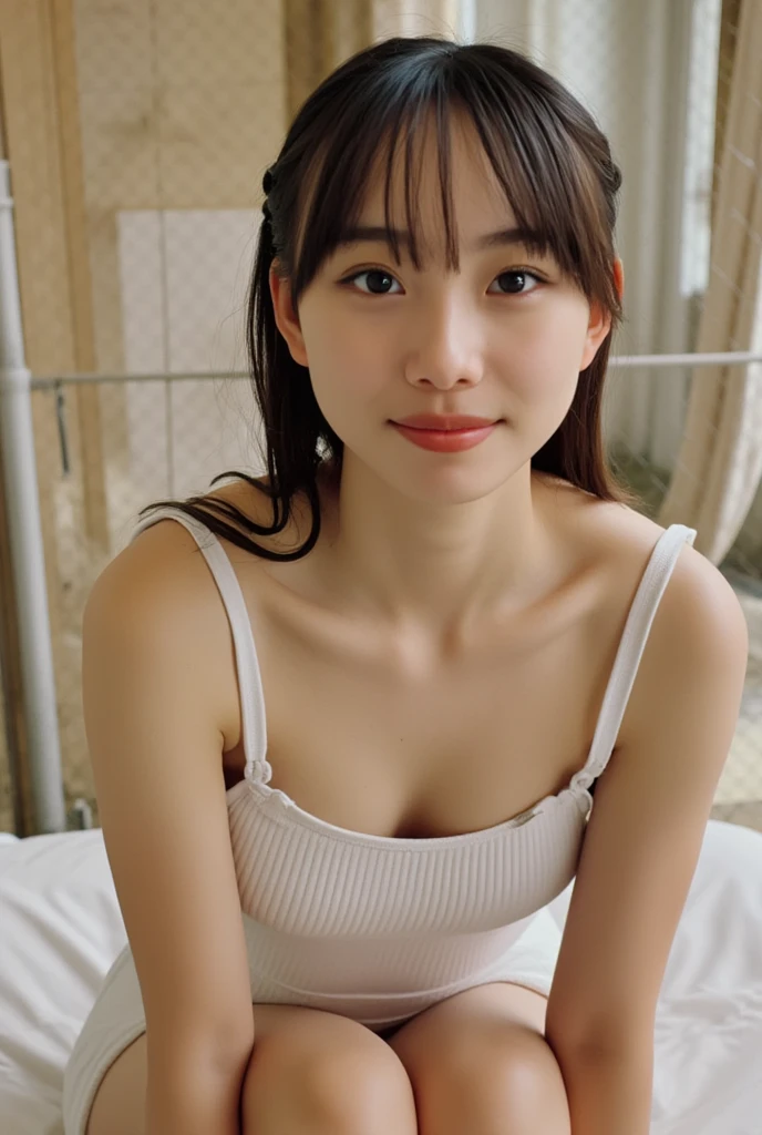 (Put your hair up to reveal a sexy nape or neck:1.3). (snfw:1.3) highest quality, Face Focus, Soft Light, Ultra-high resolution, (Realistic:1.4), RAW Photos,
1 Japanese girl, alone, cute, (pupil, There'There'There'There'There'The light in my eyes), Beautiful face in every detail, (),(High resolution detail of human skin texture),
indoor, ((Ultra-thin knit camisole dress)) Beautiful breasts Wearing an apron
(Portraiture) 高精細にpupilにフォーカス smile See-through bangs 17 years old Old Coffee Shop The background is the protagonist Wide and deep background Old Coffee Shopがテーマです Thin eyebrows Beautiful breasts very cute Beautiful white skin Beautiful Hair (Very stylish and beautiful straight bob hair:1.3) See-through bangsグ