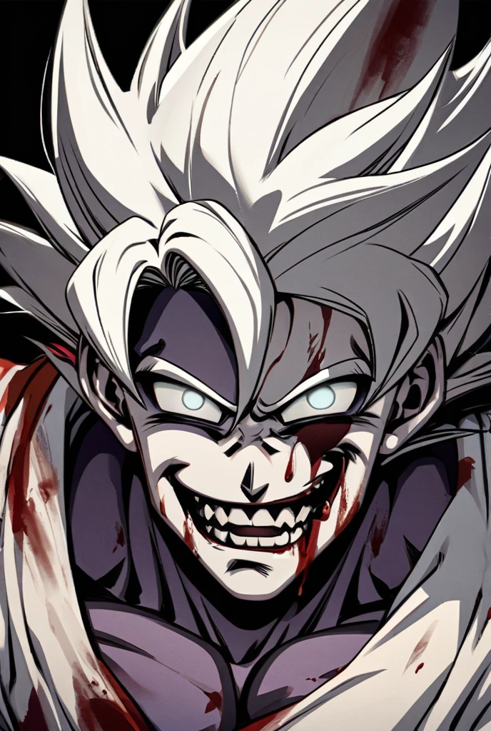 Neon red eyes.