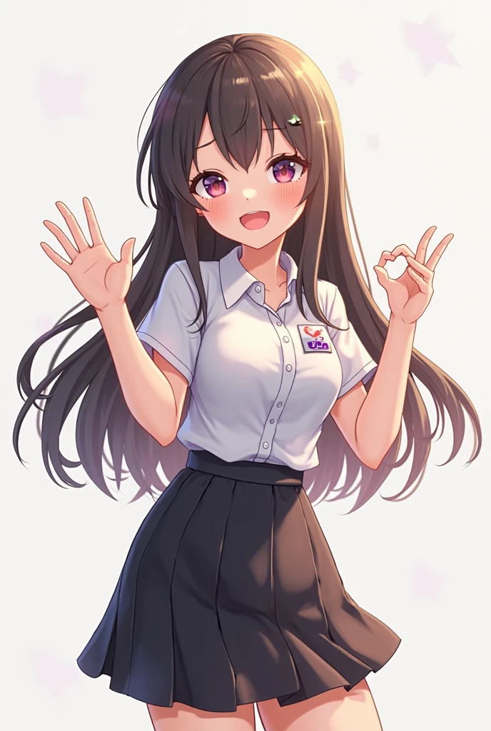 classroom, very long twintails, brown hair, ((Completely naked)), (((flat_chest))),Crab crotch, wide spread_legs, double piece, hands up,