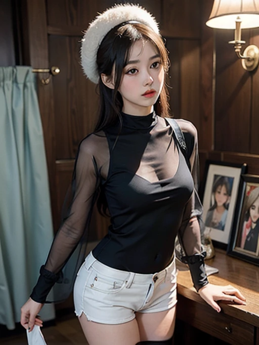 tmasterpiece,1 Chinese girl,realisticlying,8K UHD,high high quality,in the background bokeh,Delicate headdress,white spider-man suit,Spidey,Clothes wrap around the whole body,Tight clothing,Abs contour,Short black hair,s the perfect face,shining face,Ultra-clear face,Elaborate Eyes,idoly