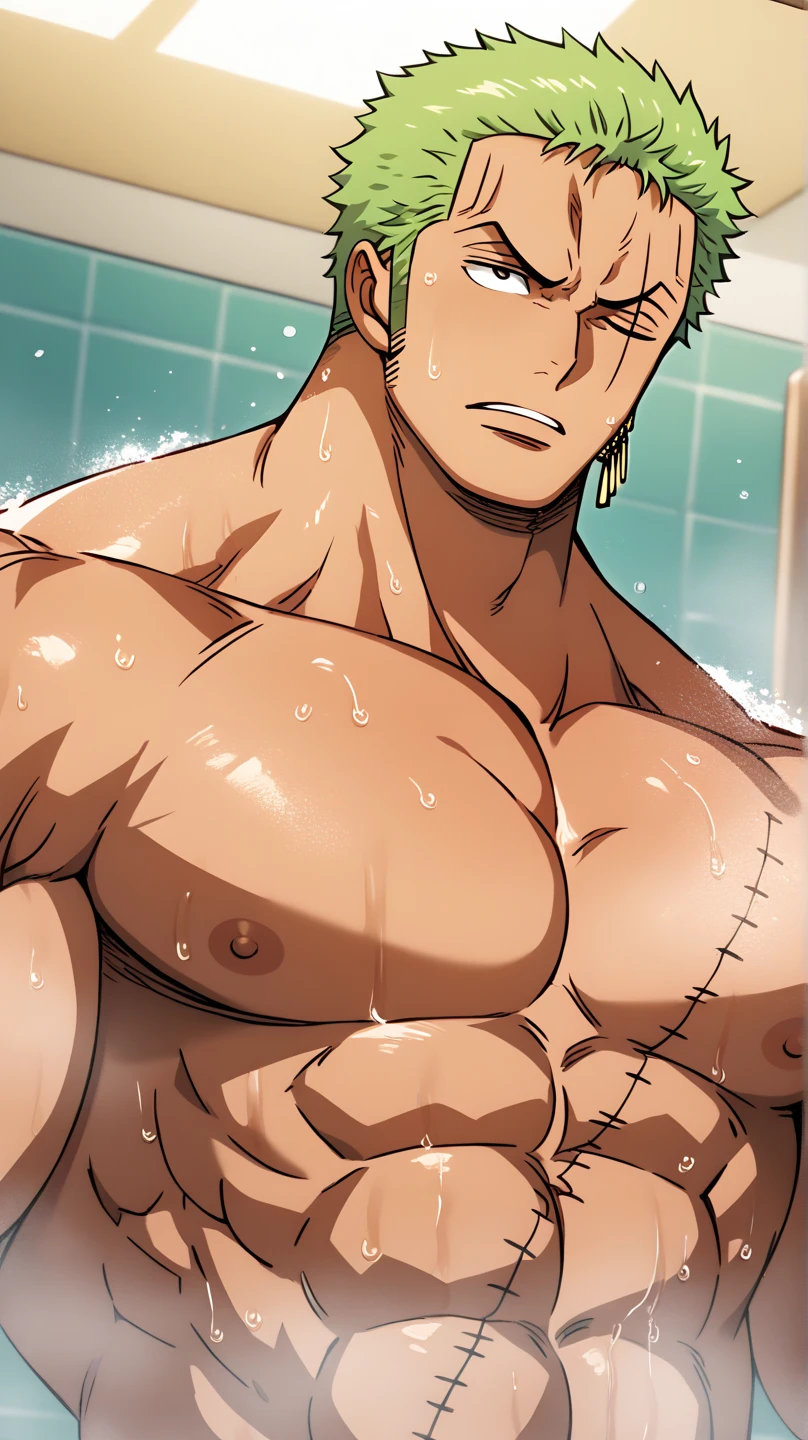 13 year old boy, topless, shirtless, cute baby face, solid body, strong thigh muscles and giant tendons, sweating profusely, wearing triangle underwear, underwear bulging due to his genitals genitals, white underwear, hands behind back (photo angle from bottom up)