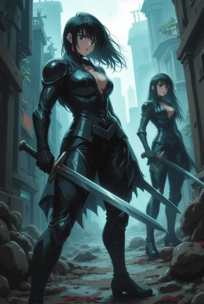 Demon Slayer Squad、Swordsman、male、Muscular、sand嵐、sand、A highly detailed and high resolution masterpiece, 美しくも恐ろしいDemon Slayer Squadのダイナミックなアクション. Highlights the intricate details of the costume and the intense expressions on the faces. Using rich colors and three-dimensional light、Expressing mysterious beauty and strength。.