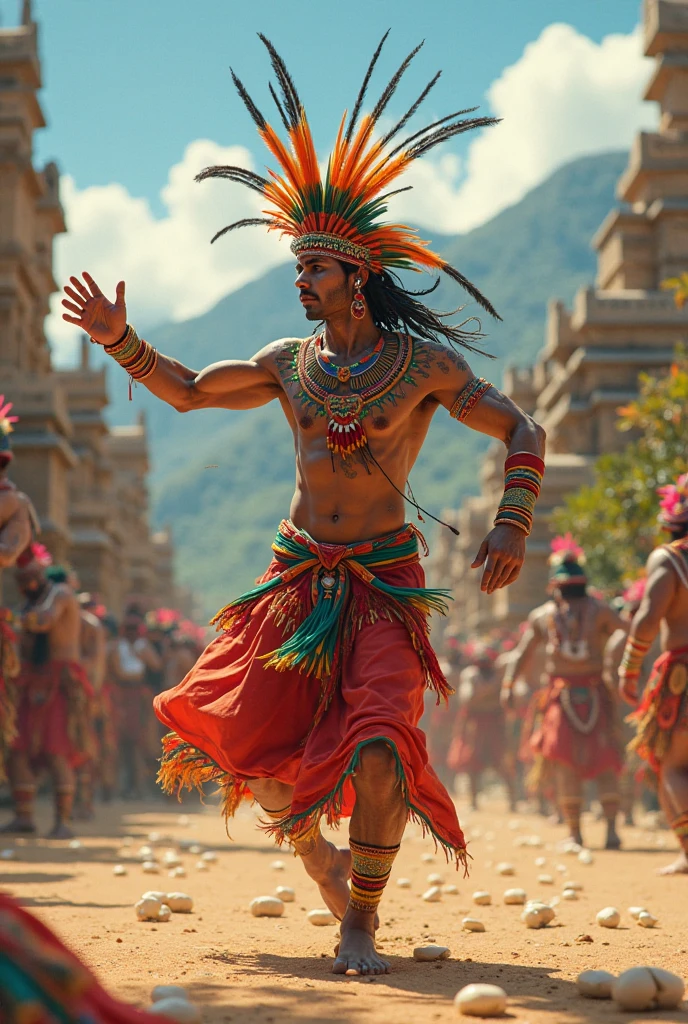wearing samba dance , (male:1.4), 1boy, tribal  tattoos, majestic, action shot, from behind, ass, facing away, 
upper body, ( feathers:1.4), head piece, large feather wings, extremely large and bulky feather cape, 
[(
zulupunkai,Zulu shield, spear, 
slow motion, motion blur, dynamic, 
Cinematic film still, african warrior,sparks,  battle field, 
by Esaias van de Velde, Cagnaccio di San Pietro, Warwick Globe, Theo van Rysselberghe. cyberpop, negative space, colorgraded, Cinematic film still, analog style, RAW photo, hyper real photo, ultrarealistic uhd faces, 8k uhd, dslr, soft lighting, high quality, film grain, Fujifilm XT3, photographed on a Nikon Z fc Mirrorless Camera, 50mm lens, F/2.8, HDR, hyper-realistic, colorgraded, volumetric lighting, volumetric fog, moist, shallow depth of field, reflections, absurdres, fashion shot, psychedelic, MSX systems color palette, Temporary art, [vibrant, vivid], realistic, pretty hand, Cinematic composition, editorial cover art,  Night Vision Photography, pantone,
, back lighting,
):8]
