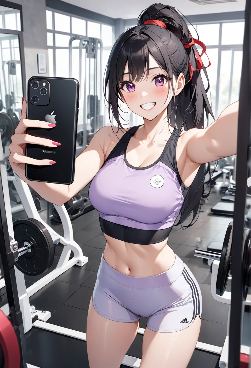 <lora:kishida_mel:1>, masterpiece, best quality, gym_uniform, (((beautiful detailed eyes))), selfie